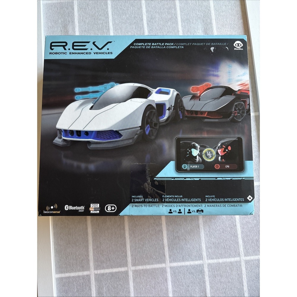 New WowWee R.E.V. REV Robotic Enhanced Vehicles Complete Battle Pack 2 Cars‎